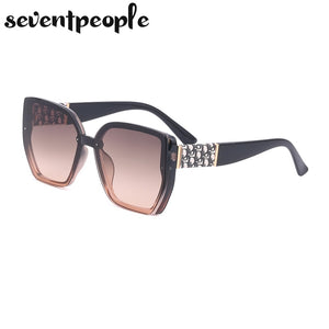 Oversized Square Sunglasses Women 2023  Brand Designer Large Frame Sun Glasses For Men Trendy Gafas De Sol Mujer