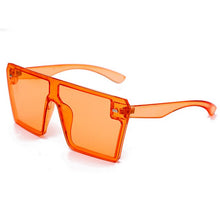 Load image into Gallery viewer, Oversized Square Sunglasses Women 2023  Brand Flat Top Red Black Clear Lens One Piece Men Gafas Shade Mirror UV400