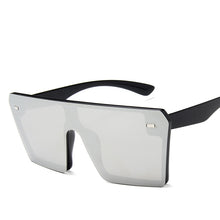 Load image into Gallery viewer, Oversized Square Sunglasses Women 2022  Brand  Flat Top Red Black Clear Lens One Piece Men Gafas Shade Mirror UV400