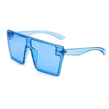 Load image into Gallery viewer, Oversized Square Sunglasses Women 2023  Brand Flat Top Red Black Clear Lens One Piece Men Gafas Shade Mirror UV400