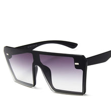 Load image into Gallery viewer, Oversized Square Sunglasses Women 2022  Brand  Flat Top Red Black Clear Lens One Piece Men Gafas Shade Mirror UV400