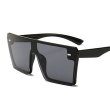 Load image into Gallery viewer, Oversized Square Sunglasses Women 2023  Brand Flat Top Red Black Clear Lens One Piece Men Gafas Shade Mirror UV400