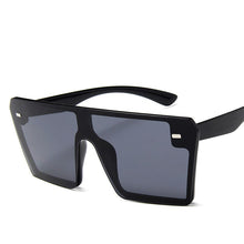Load image into Gallery viewer, Oversized Square Sunglasses Women 2022  Brand  Flat Top Red Black Clear Lens One Piece Men Gafas Shade Mirror UV400
