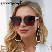 Carica l&#39;immagine nel visualizzatore di Gallery, Oversized Square Sunglasses Women 2022  Brand  Large Frame Rectangle Sun Glasses For Men Trendy Солнцезащитные Очки