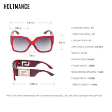 Load image into Gallery viewer, Oversized Square Sunglasses Women 2023  Brand Large Frame Sun Glasses For Men Retro Zonnebril Dames Metal Logo