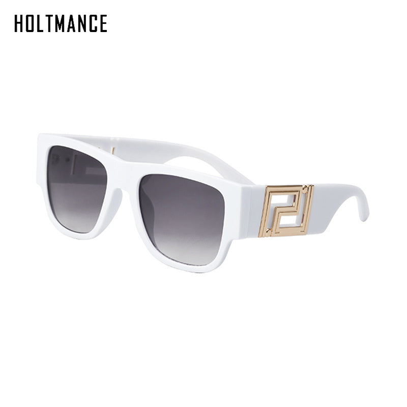 Oversized Square Sunglasses Women 2023  Brand Large Frame Sun Glasses For Men Retro Zonnebril Dames Metal Logo