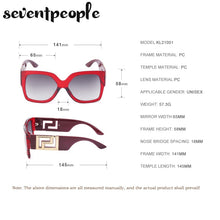 Load image into Gallery viewer, Oversized Square Sunglasses Women 2023  Brand Large Frame Sun Glasses For Men Retro Zonnebril Dames Metal Logo