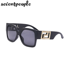 Load image into Gallery viewer, Oversized Square Sunglasses Women 2023  Brand Large Frame Sun Glasses For Men Retro Zonnebril Dames Metal Logo