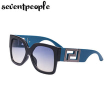 Load image into Gallery viewer, Oversized Square Sunglasses Women 2023  Brand Large Frame Sun Glasses For Men Retro Zonnebril Dames Metal Logo