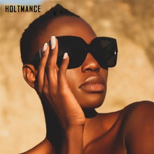 Load image into Gallery viewer, Oversized Square Sunglasses Women 2023  Brand Large Frame Sun Glasses For Men Retro Zonnebril Dames Metal Logo