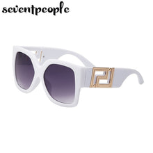 Load image into Gallery viewer, Oversized Square Sunglasses Women 2023  Brand Large Frame Sun Glasses For Men Retro Zonnebril Dames Metal Logo