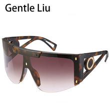 Load image into Gallery viewer, Oversized Square Sunglasses Women 2023 Retro One-Piece Sun Glasses Ladies  Brand Big Frame Eyeglasses Shades UV400