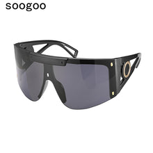 Load image into Gallery viewer, Oversized Square Sunglasses Women 2023 Retro One-Piece Sun Glasses Ladies  Brand Big Frame Eyeglasses Shades UV400