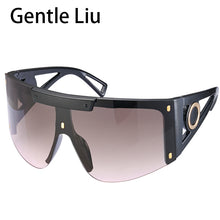 Load image into Gallery viewer, Oversized Square Sunglasses Women 2023 Retro One-Piece Sun Glasses Ladies  Brand Big Frame Eyeglasses Shades UV400