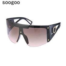 Load image into Gallery viewer, Oversized Square Sunglasses Women 2023 Retro One-Piece Sun Glasses Ladies  Brand Big Frame Eyeglasses Shades UV400