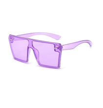 Load image into Gallery viewer, Oversized Square Sunglasses Women 2023  Brand Flat Top Red Black Clear Lens One Piece Men Gafas Shade Mirror UV400