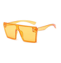 Load image into Gallery viewer, Oversized Square Sunglasses Women 2023  Brand Flat Top Red Black Clear Lens One Piece Men Gafas Shade Mirror UV400