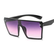 Load image into Gallery viewer, Oversized Square Sunglasses Women Flat Top Sun Glasses Female Brand Design Eyewear Sports Style One Piece Mirror Oculos De Sol