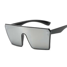 Load image into Gallery viewer, Oversized Square Sunglasses Women Flat Top Sun Glasses Female Brand Design Eyewear Sports Style One Piece Mirror Oculos De Sol
