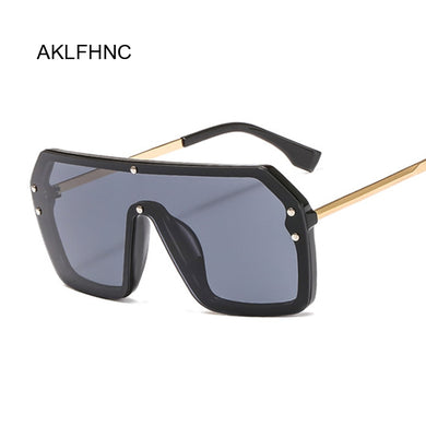 Oversized Square Sunglasses Women Men 2022 Luxury Brand Vintage Sun Glasses Men Big Frame Glasses Black Shield Sunglasses UV400