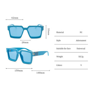 Oversized Square Sunglasses Women Men Pink Green Shades Designer  Eyewear  Glasses Oculos Gafas