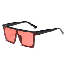 Load image into Gallery viewer, Oversized Square Sunglasses for Women Men Siamese Lens Style Flat Top Shield Shades