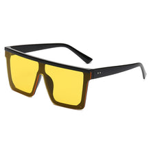 Load image into Gallery viewer, Oversized Square Sunglasses for Women Men Siamese Lens Style Flat Top Shield Shades