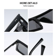 Load image into Gallery viewer, Oversized Square Sunglasses for Women Men Siamese Lens Style Flat Top Shield Shades