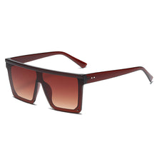 Load image into Gallery viewer, Oversized Square Sunglasses for Women Men Siamese Lens Style Flat Top Shield Shades