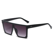 Load image into Gallery viewer, Oversized Square Sunglasses for Women Men Siamese Lens Style Flat Top Shield Shades