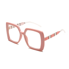Load image into Gallery viewer, Oversized Square Transparent Glasses Women Stripe Gradient Spectacles Frame Prescription Myopia Frames Glasses For Men