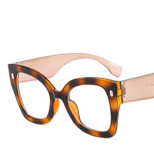 Carica l'immagine nel visualizzatore di Gallery, Occhiali da vista quadrati oversize UV400 per computer Occhiali da vista Cat Eye Trend Occhiali anti-luce blu da donna