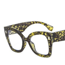 Carica l'immagine nel visualizzatore di Gallery, Occhiali da vista quadrati oversize UV400 per computer Occhiali da vista Cat Eye Trend Occhiali anti-luce blu da donna