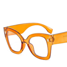 Carica l'immagine nel visualizzatore di Gallery, Occhiali da vista quadrati oversize UV400 per computer Occhiali da vista Cat Eye Trend Occhiali anti-luce blu da donna