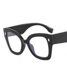 Carica l'immagine nel visualizzatore di Gallery, Occhiali da vista quadrati oversize UV400 per computer Occhiali da vista Cat Eye Trend Occhiali anti-luce blu da donna