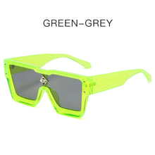 Load image into Gallery viewer, Oversized Sunglasses Square One Piece Square Sunglasses Diamond Flower Brand Designer For Men Gafas Oculos Sunglasses
