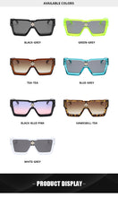 Load image into Gallery viewer, Oversized Sunglasses Square One Piece Square Sunglasses Diamond Flower Brand Designer For Men Gafas Oculos Sunglasses