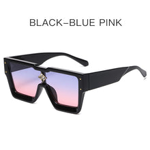 Load image into Gallery viewer, Oversized Sunglasses Square One Piece Square Sunglasses Diamond Flower Brand Designer For Men Gafas Oculos Sunglasses