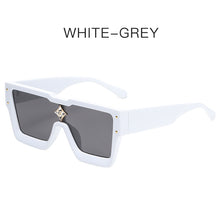 Load image into Gallery viewer, Oversized Sunglasses Square One Piece Square Sunglasses Diamond Flower Brand Designer For Men Gafas Oculos Sunglasses