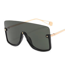 Carica l'immagine nel visualizzatore di Gallery, Oversized Sunglasses Women 2023 One Piece Goggle Sunglasses Men  Brand Designer Gradient Mask Sunglasses Eyewear