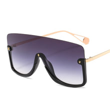 Carica l'immagine nel visualizzatore di Gallery, Oversized Sunglasses Women 2023 One Piece Goggle Sunglasses Men  Brand Designer Gradient Mask Sunglasses Eyewear
