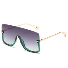 Carica l'immagine nel visualizzatore di Gallery, Oversized Sunglasses Women 2023 One Piece Goggle Sunglasses Men  Brand Designer Gradient Mask Sunglasses Eyewear