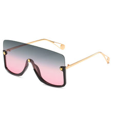 Carica l'immagine nel visualizzatore di Gallery, Oversized Sunglasses Women 2023 One Piece Goggle Sunglasses Men  Brand Designer Gradient Mask Sunglasses Eyewear