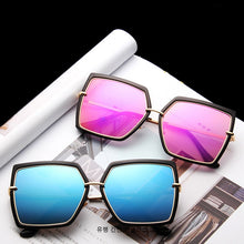Load image into Gallery viewer, Oversized Sunglasses Women Brand Designer Metal Square Eyewear 2023 Female Shades Big Mirror Sun Glasses Superstar oculos