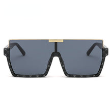 Load image into Gallery viewer, Oversized Sunglasses Women Semi Rimless Square Sun Glasses for Men 2023  Brand Retro Half Frame Flat Top Eyewear