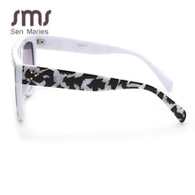 Load image into Gallery viewer, Oversized Sunglasses Women Men 2023 Unique Cow Colorful Retro Square Sunglasses Female One piece Flat Top Eyewear Shades UV400