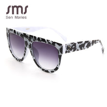 Load image into Gallery viewer, Oversized Sunglasses Women Men 2023 Unique Cow Colorful Retro Square Sunglasses Female One piece Flat Top Eyewear Shades UV400