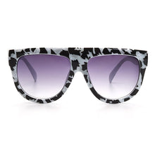 Load image into Gallery viewer, Oversized Sunglasses Women Men 2023 Unique Cow Colorful Retro Square Sunglasses Female One piece Flat Top Eyewear Shades UV400