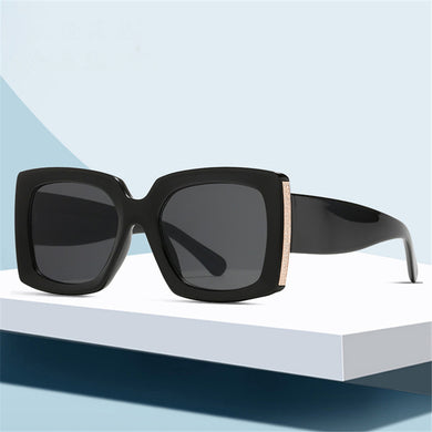 Oversized Sunglasses Women Men Vintage Wide legs Square Sun Glasses camouflage Leopard Black Eyeglasses UV400