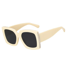 Load image into Gallery viewer, Oversized Sunglasses Women Men Vintage Wide legs Square Sun Glasses camouflage Leopard Black Eyeglasses UV400